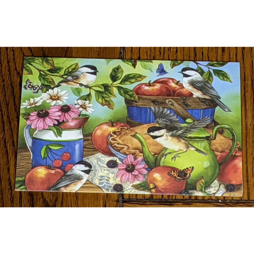 Blank Notes Notecards Set 12 Birds Flowers Fruit Seasons Jane Maday 6 x 4